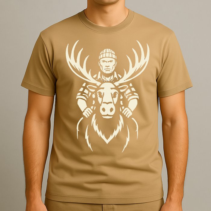 Vintage Moose Lumberjack Wilderness Adventure T-Shirt