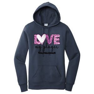 Volleyball Mama Life Mother Of A Volleyball Player Mom Gift Women's Pullover Hoodie