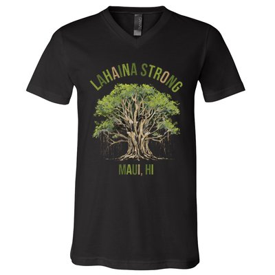 Vintage Maui Lahaina Banyan Tree V-Neck T-Shirt