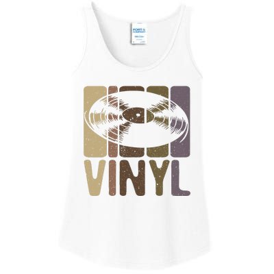 Vinyl Music Lover And Vinyl Record Player Ladies Essential Tank