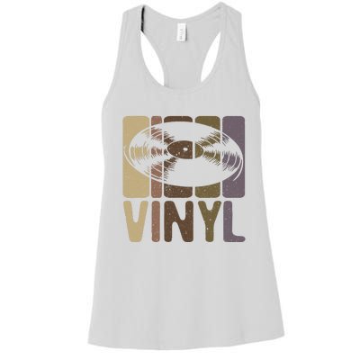 Vinyl Music Lover And Vinyl Record Player Women's Racerback Tank