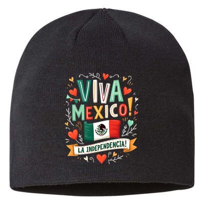 Viva Mexico La Independencia Fiesta Mexican Independence Day Sustainable Beanie