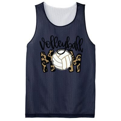 Volleyball Mom Leopard Funny Ball Mom Mother's Day Gift Mesh Reversible Basketball Jersey Tank