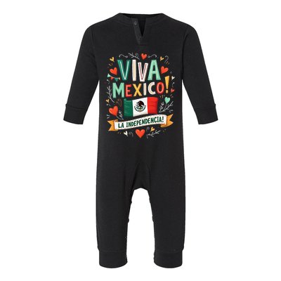 Viva Mexico La Independencia Fiesta Mexican Independence Day Gift Infant Fleece One Piece