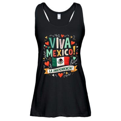 Viva Mexico La Independencia Fiesta Mexican Independence Day Gift Ladies Essential Flowy Tank