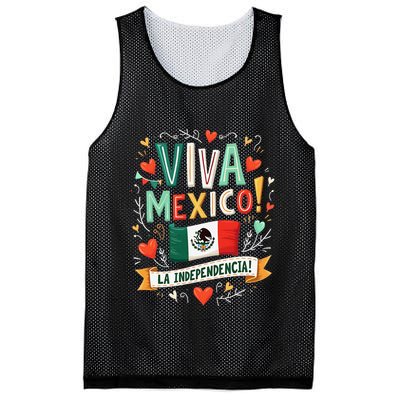 Viva Mexico La Independencia Fiesta Mexican Independence Day Gift Mesh Reversible Basketball Jersey Tank