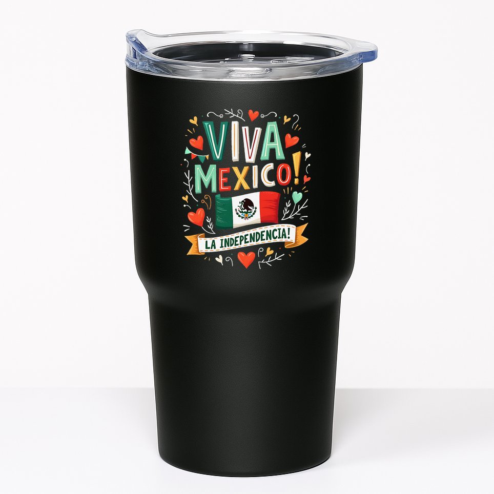 Viva Mexico La Independencia Fiesta Mexican Independence Day Gift Tumbler