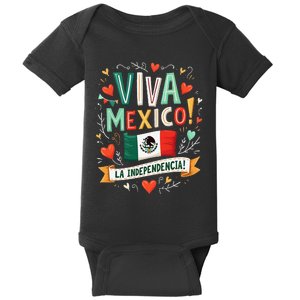 Viva Mexico La Independencia Fiesta Mexican Independence Day Gift Baby Bodysuit