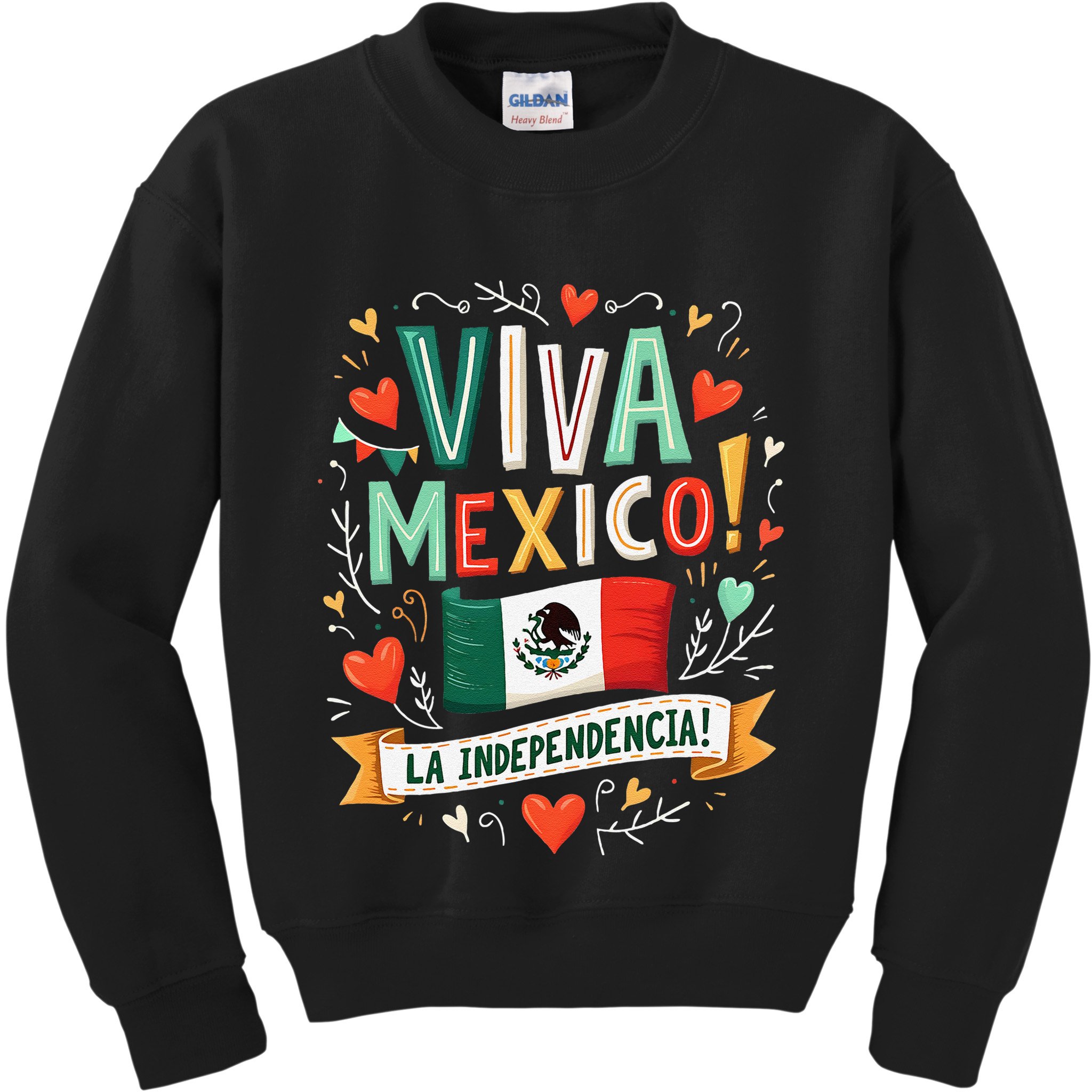 Viva Mexico La Independencia Fiesta Mexican Independence Day Gift Kids Sweatshirt