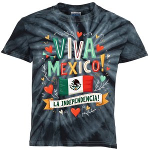 Viva Mexico La Independencia Fiesta Mexican Independence Day Gift Kids Tie-Dye T-Shirt