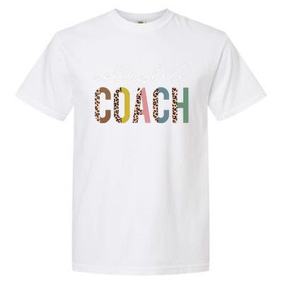 Volleyball Mom Leopard Volleyball Coach Team Gift Garment-Dyed Heavyweight T-Shirt