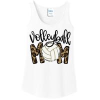 Volleyball Mom Leopard Funny Ball Mom Mother's Day Ladies Essential Tank