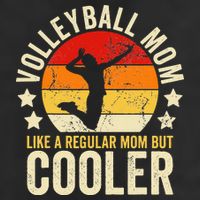 Volleyball Mom Like A Regular But Cooler Mother's Day 7 Panel Mesh Trucker Snapback Hat