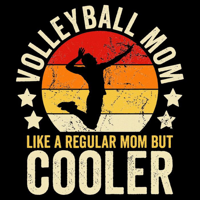 Volleyball Mom Like A Regular But Cooler Mother's Day Cooling Performance Crew T-Shirt