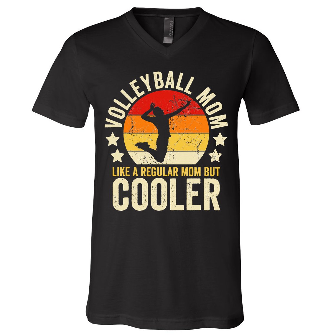 Volleyball Mom Like A Regular But Cooler Mother's Day V-Neck T-Shirt