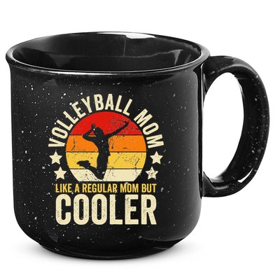 Volleyball Mom Like A Regular But Cooler Mother's Day 15oz Campfire Ceramic Mug