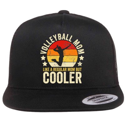 Volleyball Mom Like A Regular But Cooler Mother's Day Flatbill Hat