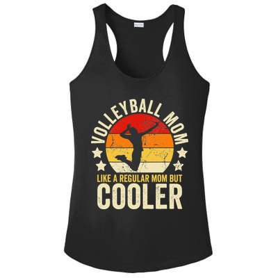Volleyball Mom Like A Regular But Cooler Mother's Day Ladies PosiCharge Competitor Racerback Tank
