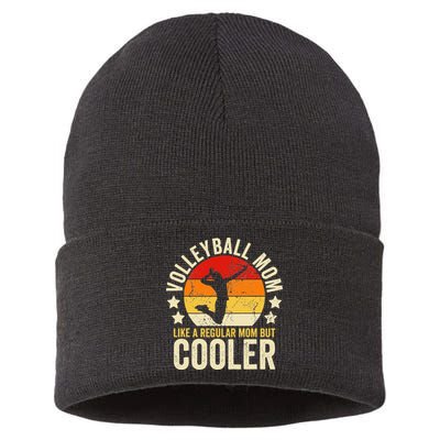 Volleyball Mom Like A Regular But Cooler Mother's Day Sustainable Knit Beanie