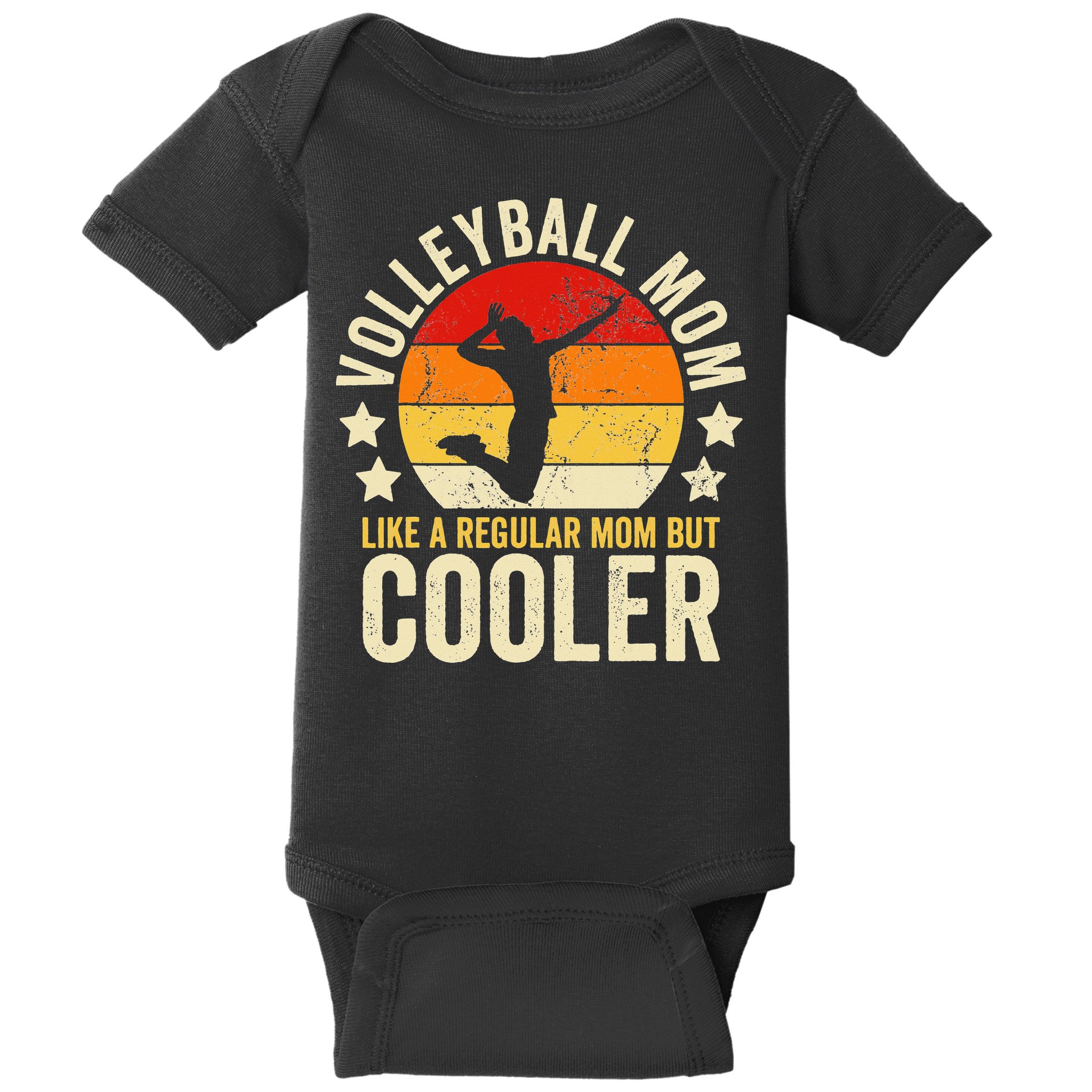 Volleyball Mom Like A Regular But Cooler Mother's Day Baby Bodysuit