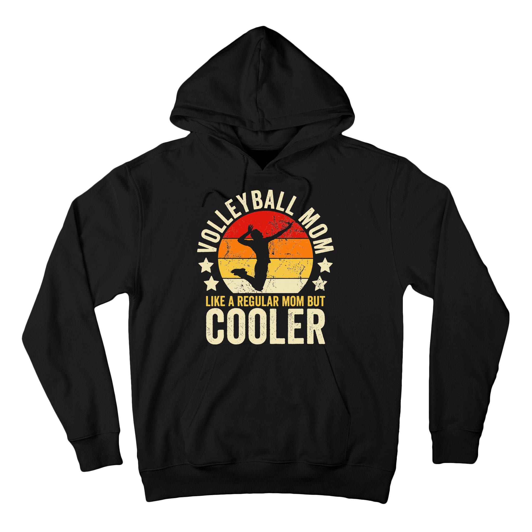 Volleyball Mom Like A Regular But Cooler Mother's Day Tall Hoodie