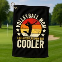 Volleyball Mom Like A Regular But Cooler Mother's Day Golf Towel