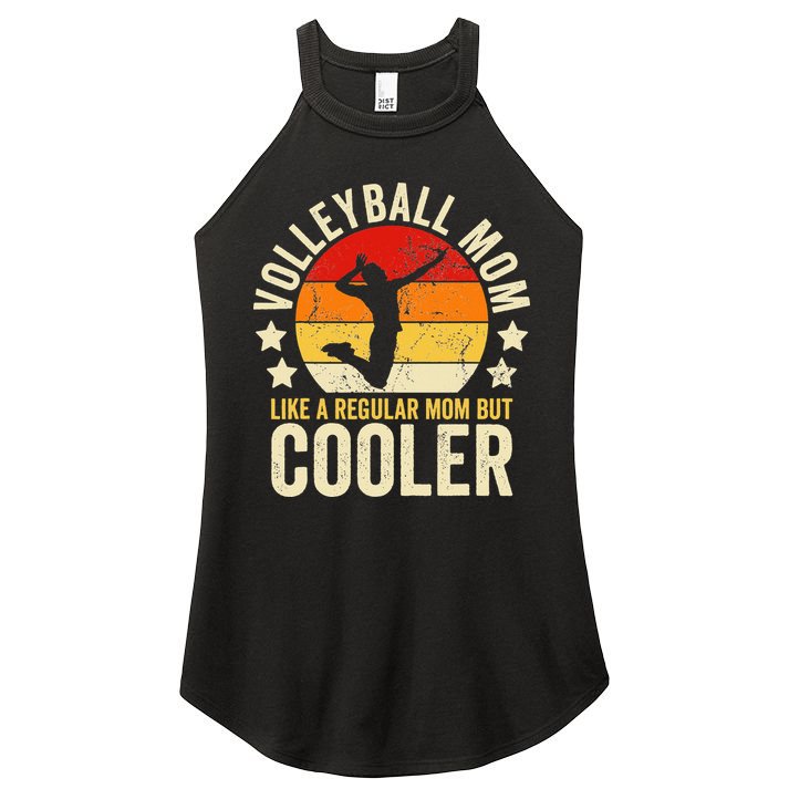 Volleyball Mom Like A Regular But Cooler Mother's Day Women's Perfect Tri Rocker Tank