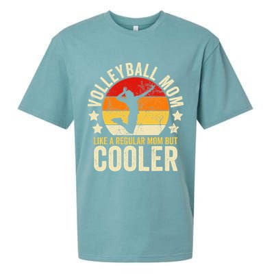 Volleyball Mom Like A Regular But Cooler Mother's Day Sueded Cloud Jersey T-Shirt