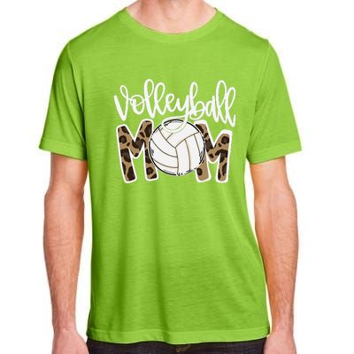 Volleyball Mom Leopard Funny Ball Mom Mother's Day GiftGift Adult ChromaSoft Performance T-Shirt