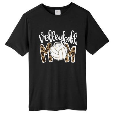 Volleyball Mom Leopard Funny Ball Mom Mother's Day GiftGift Tall Fusion ChromaSoft Performance T-Shirt