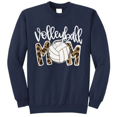 Volleyball Mom Leopard Funny Ball Mom Mother's Day GiftGift Sweatshirt