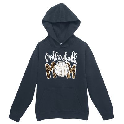 Volleyball Mom Leopard Funny Ball Mom Mother's Day GiftGift Urban Pullover Hoodie