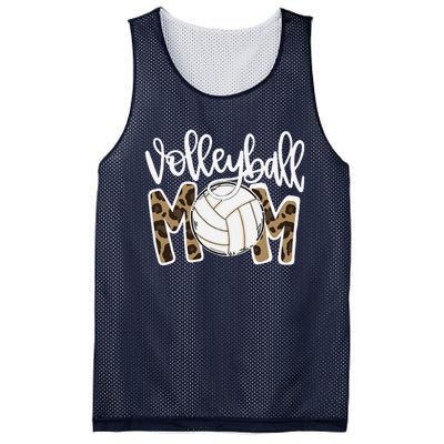 Volleyball Mom Leopard Funny Ball Mom Mother's Day GiftGift Mesh Reversible Basketball Jersey Tank