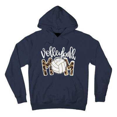 Volleyball Mom Leopard Funny Ball Mom Mother's Day GiftGift Tall Hoodie