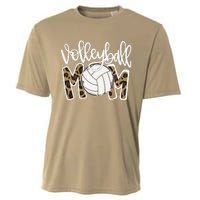 Volleyball Mom Leopard Funny Ball Mom Mother's Day GiftGift Cooling Performance Crew T-Shirt