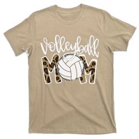 Volleyball Mom Leopard Funny Ball Mom Mother's Day GiftGift T-Shirt