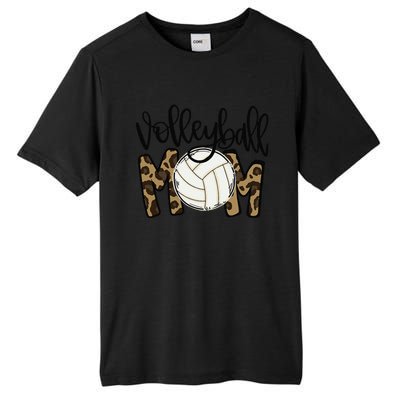 Volleyball Mom Leopard Funny Ball Mom Mother's Day Tall Fusion ChromaSoft Performance T-Shirt