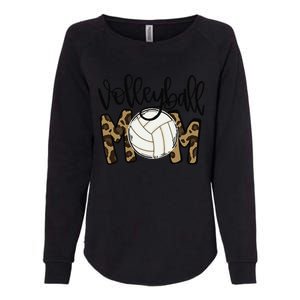 Volleyball Mom Leopard Funny Ball Mom Mother's Day Womens California Wash Sweatshirt