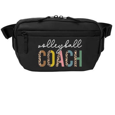 Volleyball Mom Leopard Volleyball Coach Team Gift Crossbody Pack