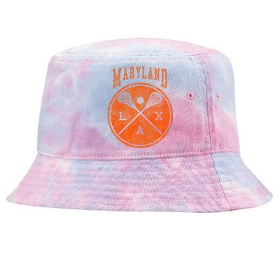 Vintage Maryland Lacrosse Distressed Lax Tie-Dyed Bucket Hat