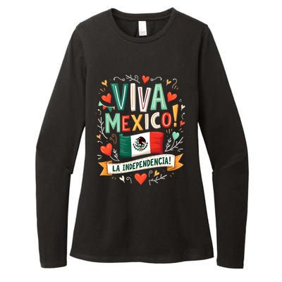 Viva Mexico La Independencia Fiesta Mexican Independence Day Womens CVC Long Sleeve Shirt