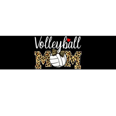 Volleyball Mom Leopard Funny Ball Mom Mother's Day Gift Bumper Sticker