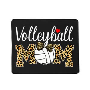 Volleyball Mom Leopard Funny Ball Mom Mother's Day Gift Mousepad