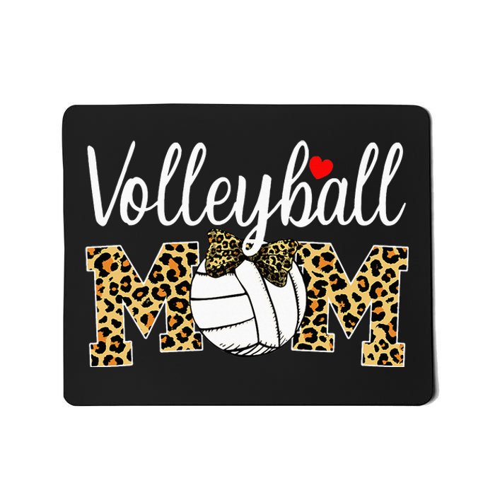 Volleyball Mom Leopard Funny Ball Mom Mother's Day Gift Mousepad