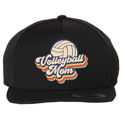 Volleyball Mom Mama Mothers Day Vintage Retro Funny Women Wool Snapback Cap