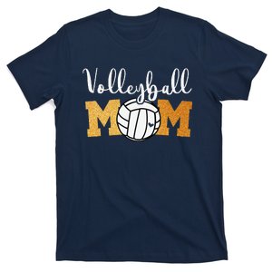 Volleyball Mom Mothers Day Volleyball Game Day Cheer Mom T-Shirt