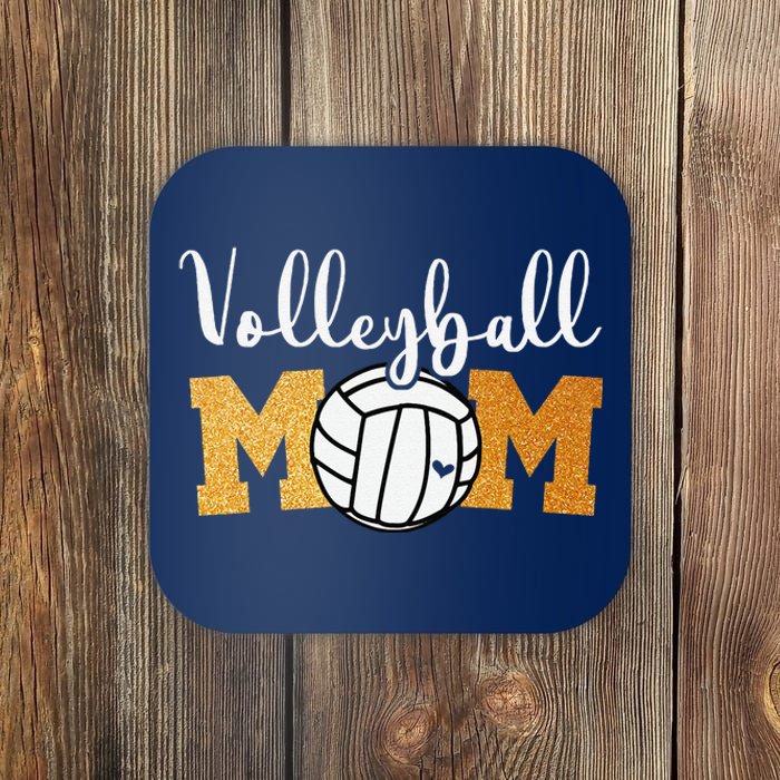 Volleyball Mom Mothers Day Volleyball Game Day Cheer Mom Coaster