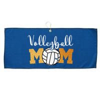 Volleyball Mom Mothers Day Volleyball Game Day Cheer Mom Large Microfiber Waffle Golf Towel