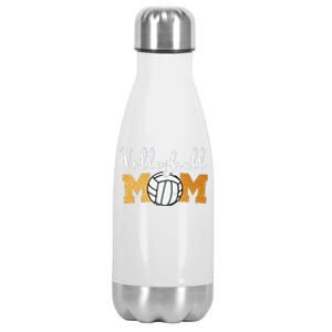 Volleyball Mom Mothers Day Volleyball Game Day Cheer Mom Stainless Steel Insulated Water Bottle