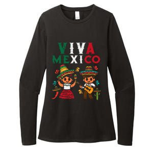 Viva Mexico Maracas Guitar Mexican Independence Womens CVC Long Sleeve Shirt